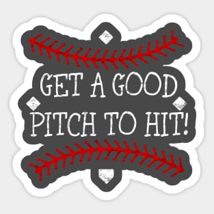 Vintage Primitive Baseball Softball Fundamentals Sticker